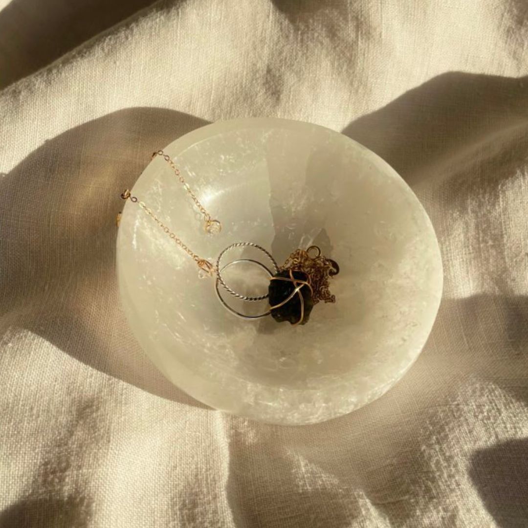 Selenite Crystal Healing Bowl