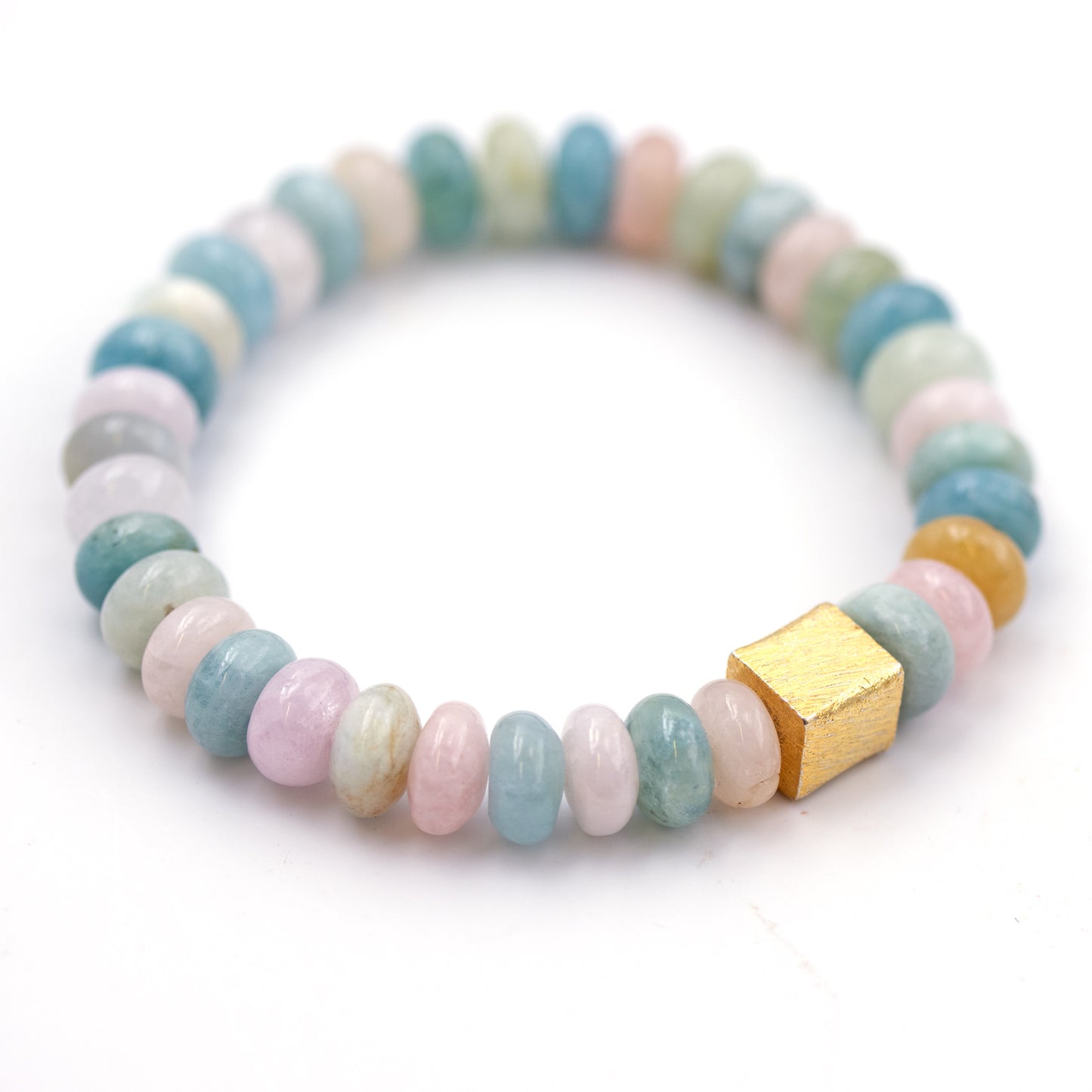 Beryl Stone Button Candy Bracelet