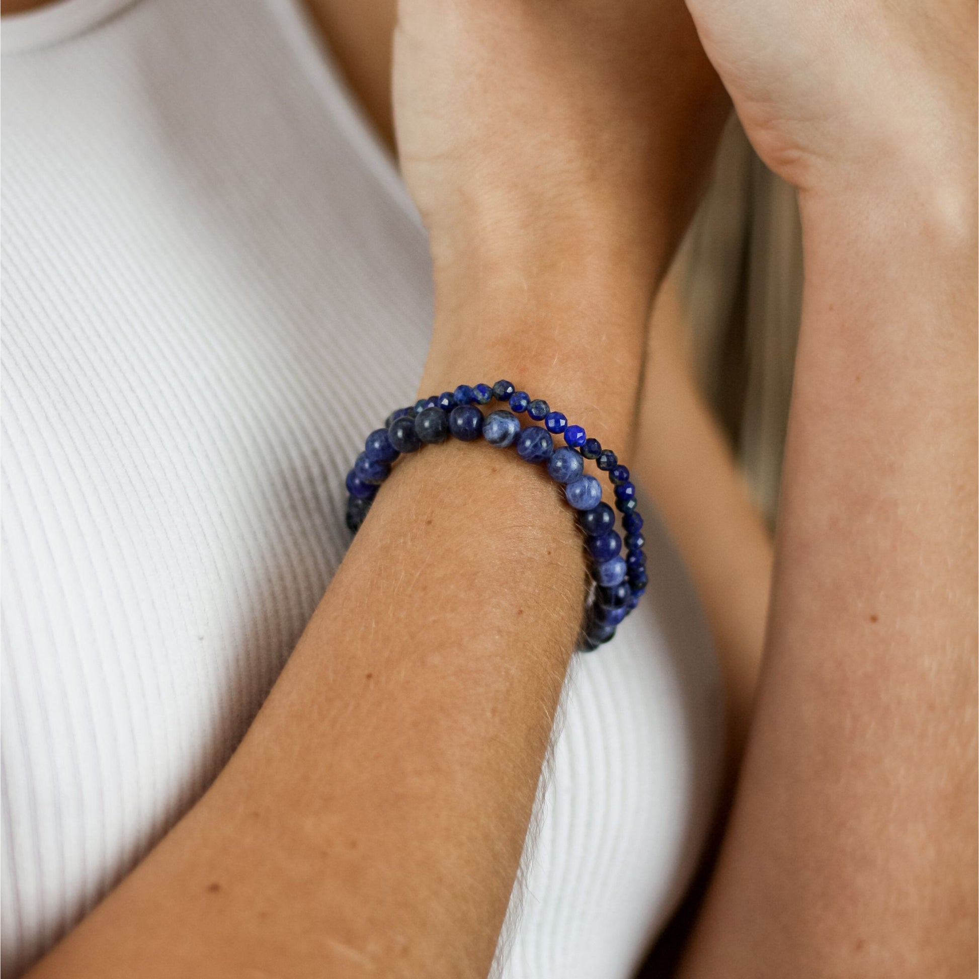 Sodalite Stone Womens Bracelet