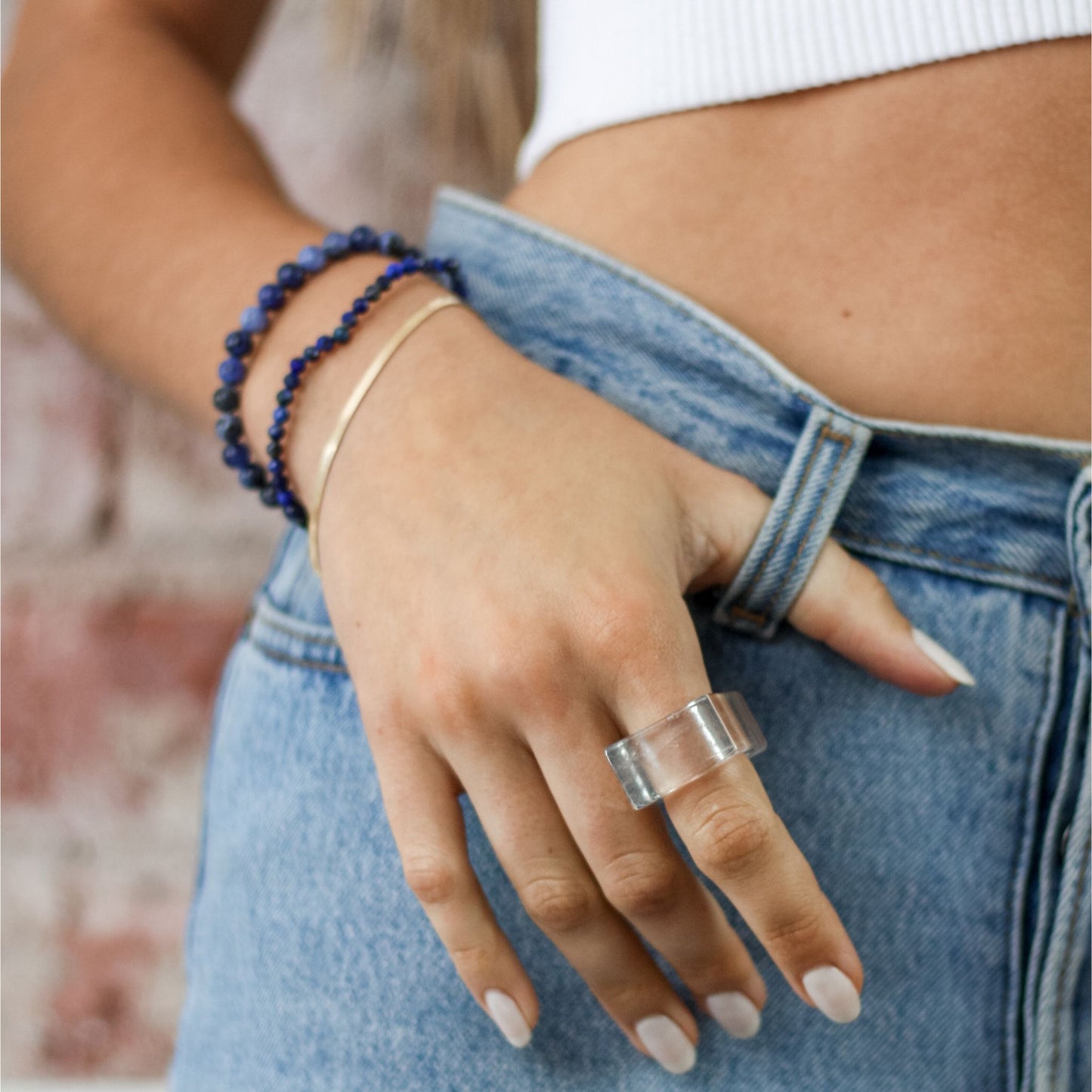 Sodalite Stone Womens Bracelet