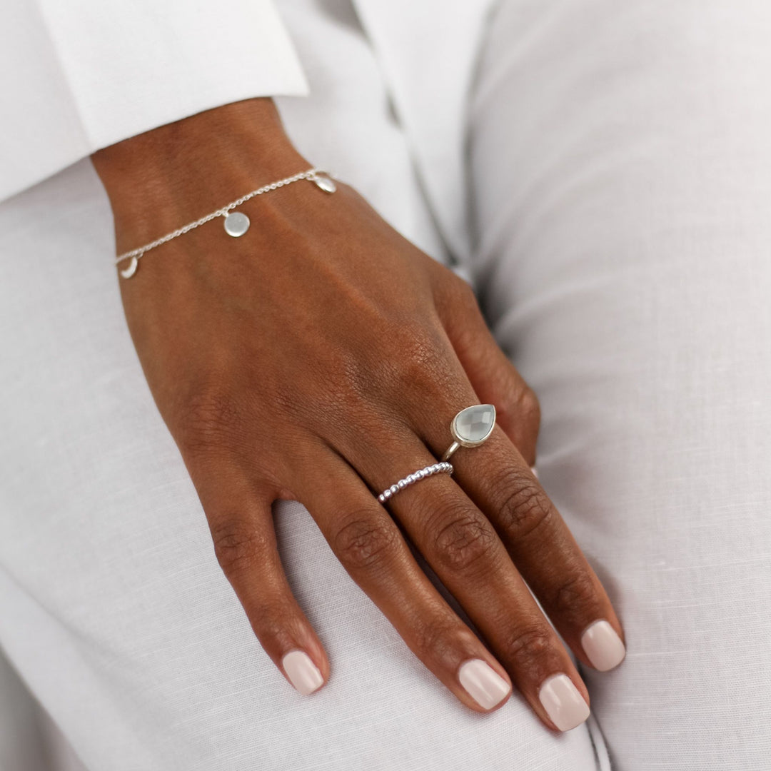Aqua Chalcedony "Sophia" Ring - Robyn Real Jewels