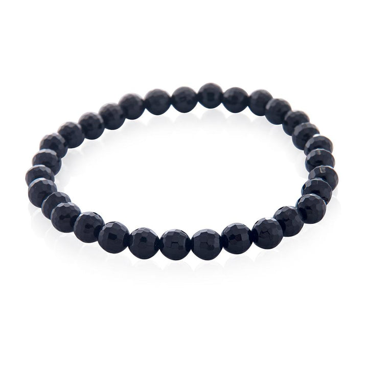 Black Onyx Faceted Stone Women's Bracelet