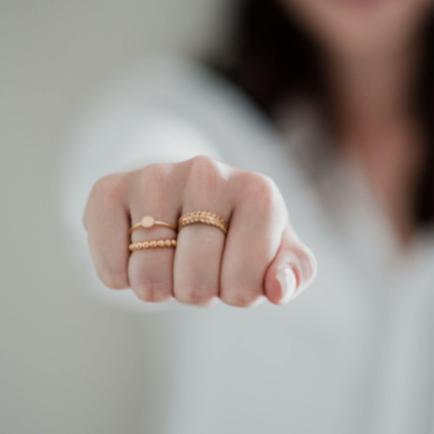 Simple Ball Stack Ring - Robyn Real Jewels