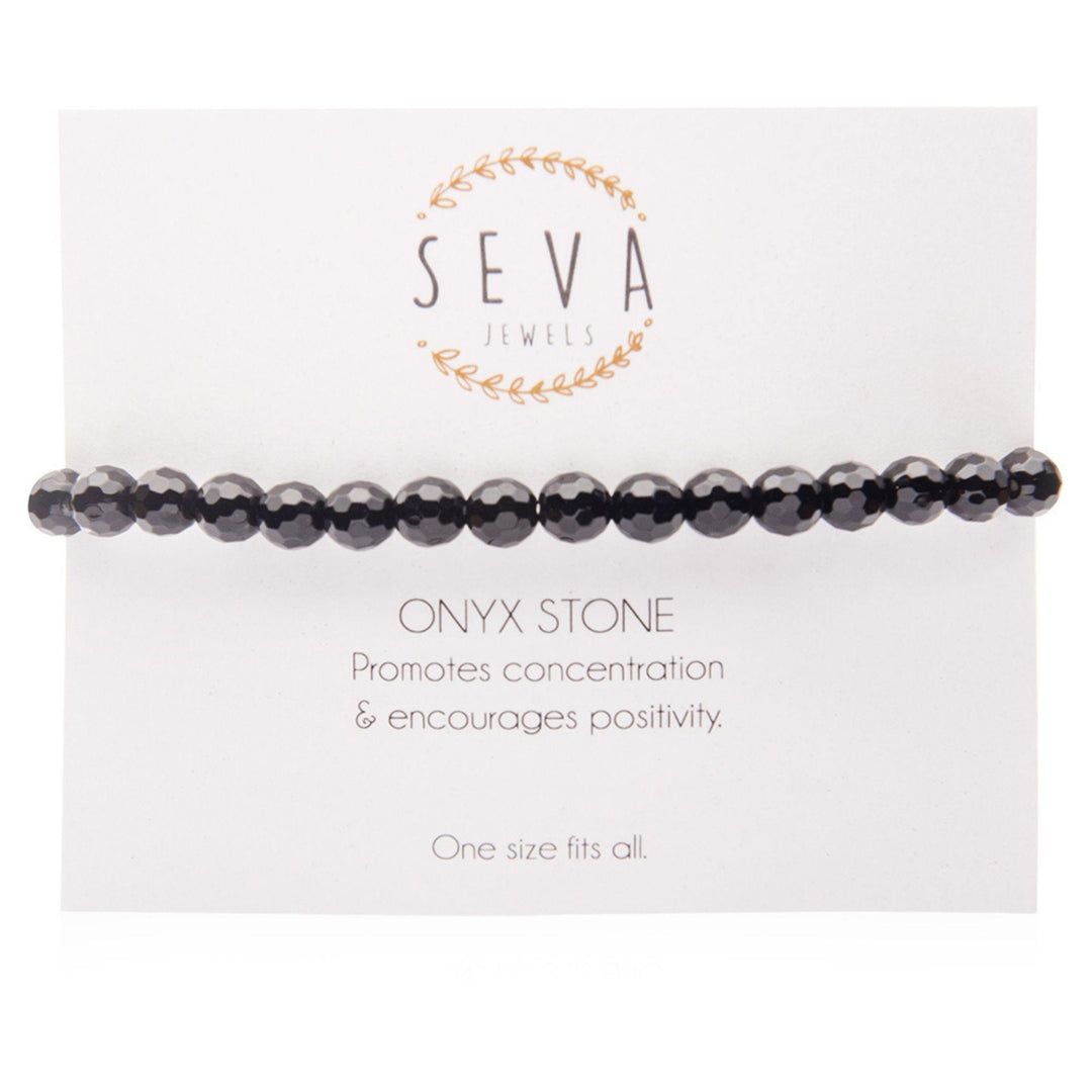 Black Onyx Stone Women's Bracelet - Robyn Real Jewels