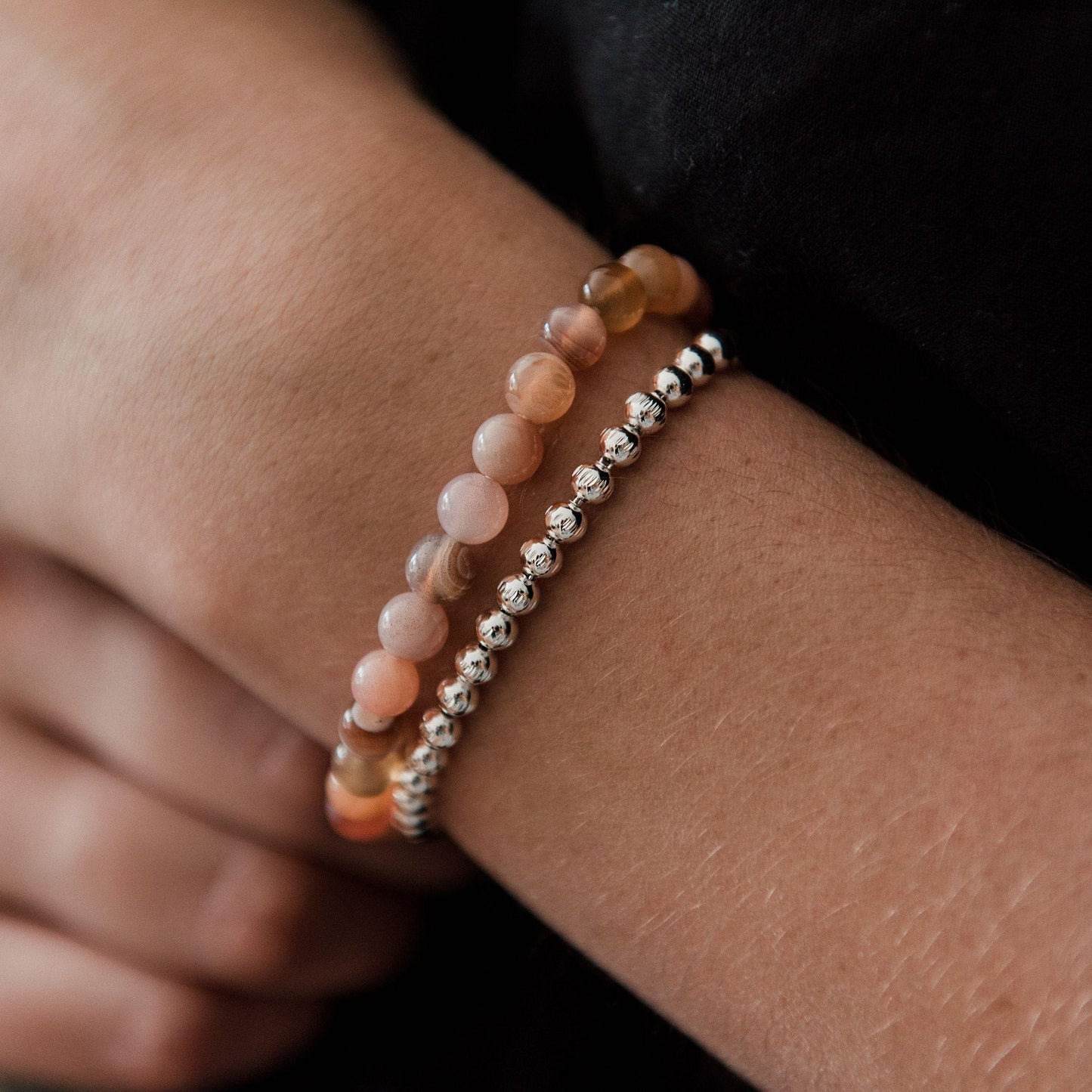 Apricot Agate Stone Bracelet - Robyn Real Jewels